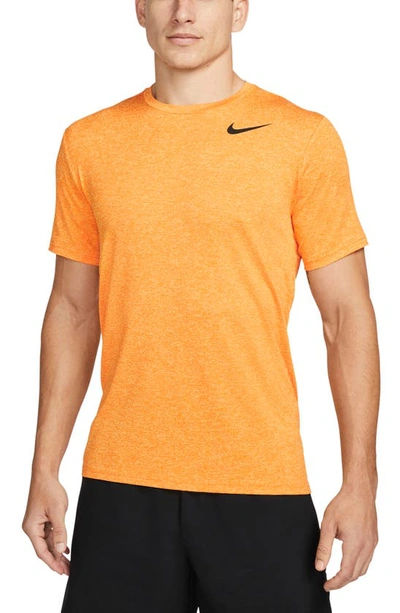 Shop Nike Dri-fit Static Training T-shirt In Kumquat/ Citron / Black
