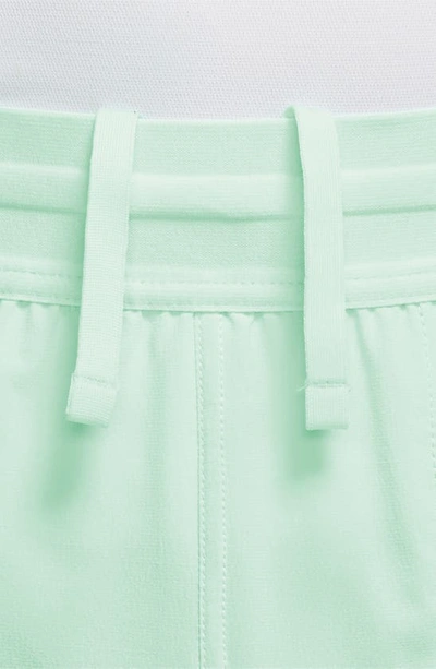 Shop Nike Dri-fit Flex Pocket Yoga Shorts In Mint Foam/ Black