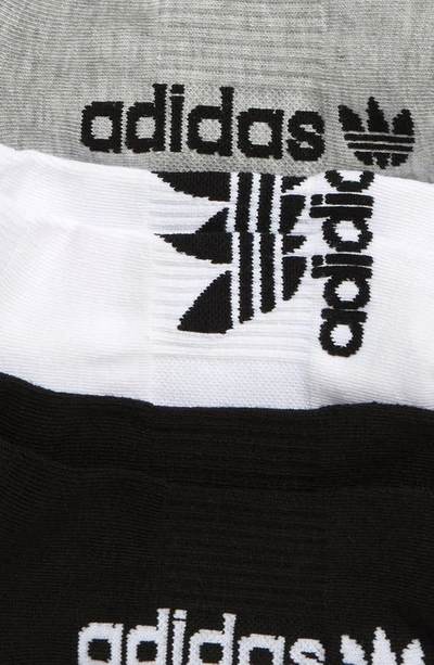 Shop Adidas Originals Originals Assorted 6-pack No-show Socks In Heather Grey/ Black/ White