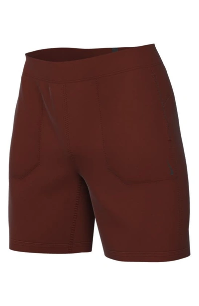 Shop Nike Dri-fit Flex Pocket Yoga Shorts In Oxen Brown