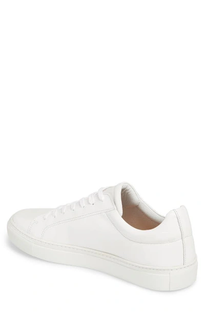 Damian Lace-up Sneaker In White Leather