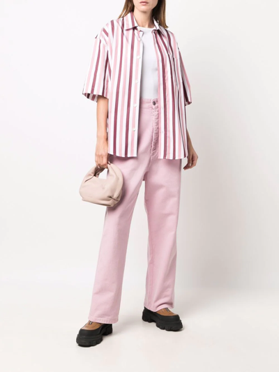 Shop Ami Alexandre Mattiussi Wide-leg Jeans In Pink