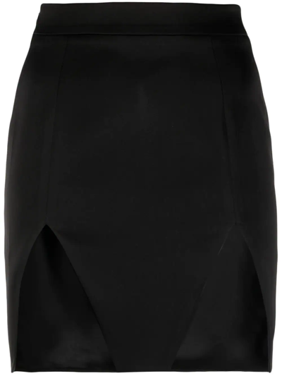 Shop V:pm Atelier Cut-out Mini-skirt In Black