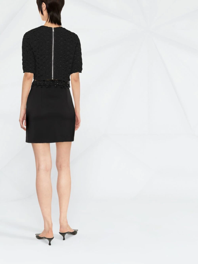 Shop V:pm Atelier Cut-out Mini-skirt In Black