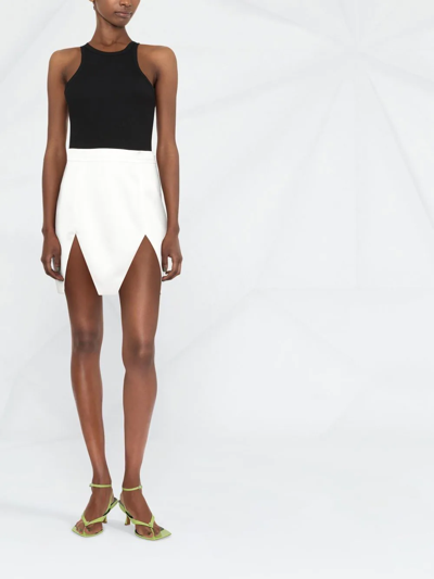 V:pm Atelier Cut-out Mini-skirt In White