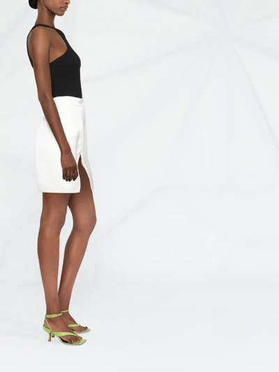 V:pm Atelier Cut-out Mini-skirt In White