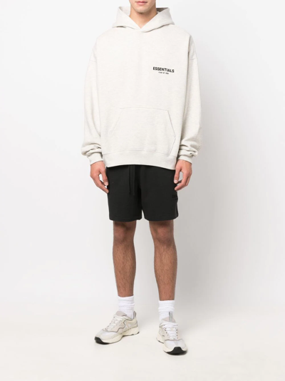 Essentials Jersey-knit Track Shorts In Black