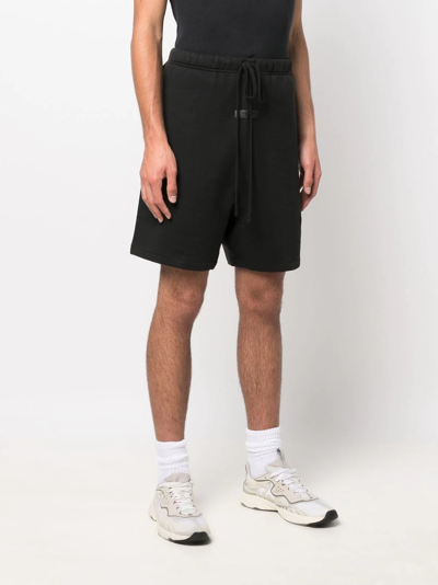 Essentials Jersey-knit Track Shorts In Black