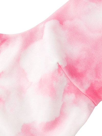 Rotate Birger Christensen Logo-print Tie-dye Bikini In Pink