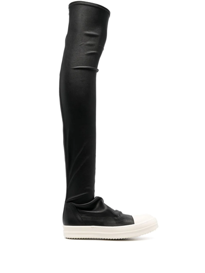 Shop Rick Owens Moody Thigh-high Sneakers In Schwarz