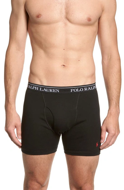 Polo Ralph Lauren 3 Pack Trunks In Black With Logo Waistband In Multicolor