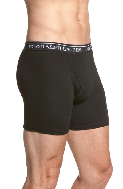 Polo Ralph Lauren 3 Pack Trunks In Black With Logo Waistband In Multicolor