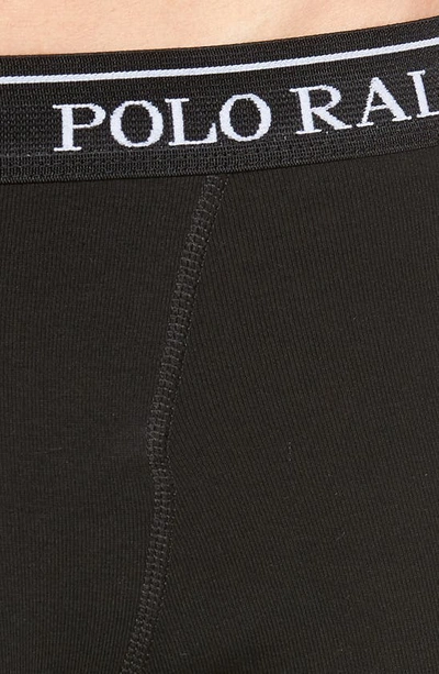 Polo Ralph Lauren 3 Pack Trunks In Black With Logo Waistband In Multicolor
