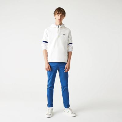 Shop Lacoste Slim Fit Stretch Cotton Pants - 40/32 In Blue