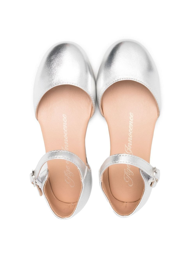 Shop Age Of Innocence Avery Flat Ballerinas In Silver