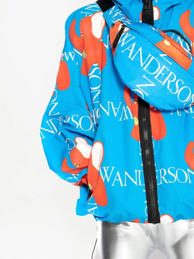 Shop Jw Anderson Logo-print Belt Bag In Blue