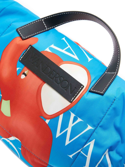 Shop Jw Anderson Logo-print Belt Bag In Blue
