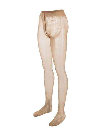 Falke Sheer-coverage High-waisted Tights In Neutrals