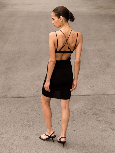 Shop Nensi Dojaka Keyhole-front Minidress In Black