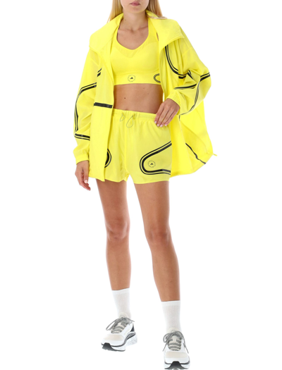 Shop Adidas By Stella Mccartney Truepace Running Shorts In Shock Yellow