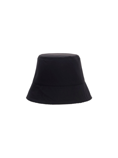 Shop Loewe Bucket Hat In Navy/black