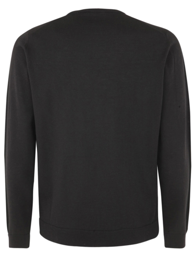 Shop Nuur Long Sleeved Round Neck In Black