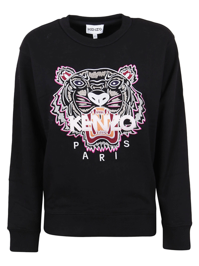 Shop Kenzo Tiger Classic Sweatshirt In Black