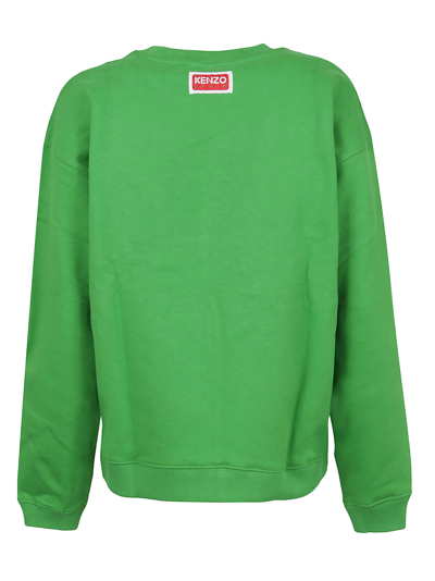 Shop Kenzo Paris Regular Sweatshirt In Grass Green