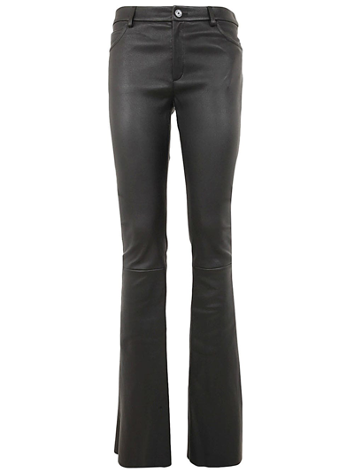 Shop Drome Flared Stretch Pants In Black