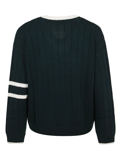 Shop Valentino Wool Sweater In Verde Avorio