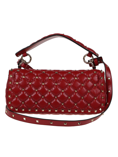 Shop Valentino Shoulder Bag Rockstud Spike In Ro Rosso V
