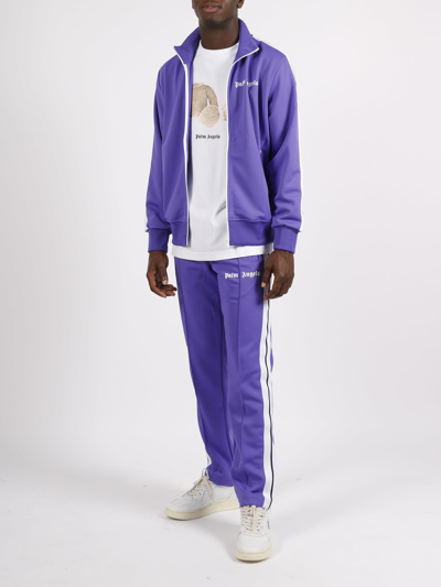 Shop Palm Angels Classic Track Jacket In Pink & Purple