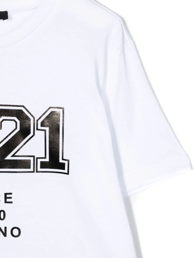 Shop N°21 White Cotton Tshirt In Bianco