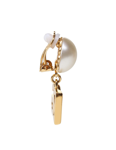 Shop Dolce & Gabbana Clip Earrings Color Gold