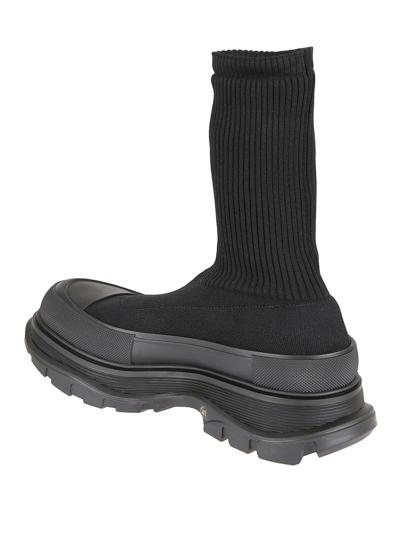Alexander Mcqueen Alexander Mc Queen Tread Slick Boots In Black/white