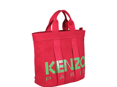 Shop Kenzo Logo Small Tote Bag In Red