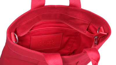 Shop Kenzo Logo Small Tote Bag In Red