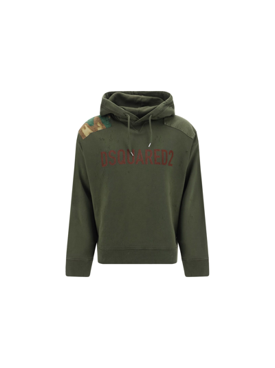 Dsquared2 Hoodie In Military | ModeSens