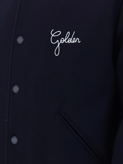 Shop Golden Goose Golden Jacket In Dark Blue