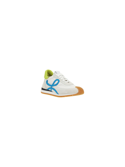 Shop Loewe Flow Runner Sneakers In White/multicolor
