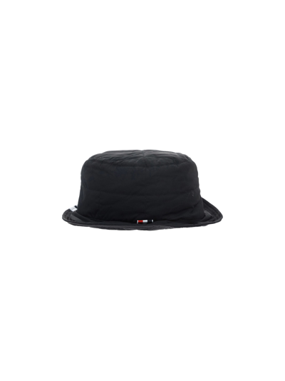 Shop Thom Browne Bucket Hat In Black