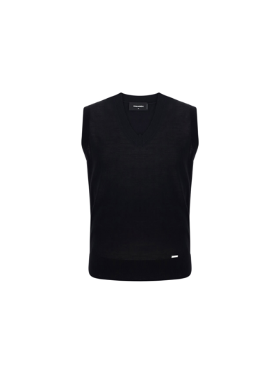 Shop Dsquared2 Vest In Black