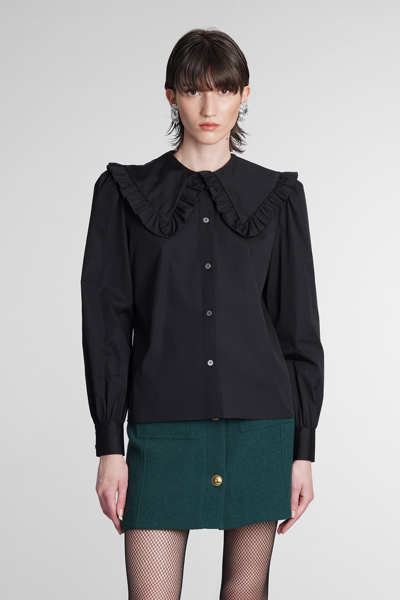 Shop Alessandra Rich Shirt In Black Cotton