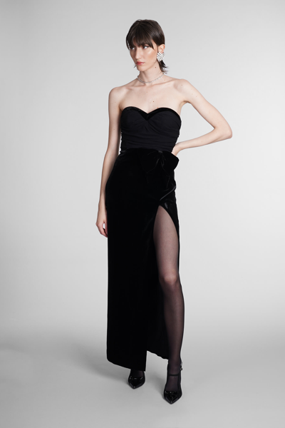 Shop Alessandra Rich Dress In Black Viscose