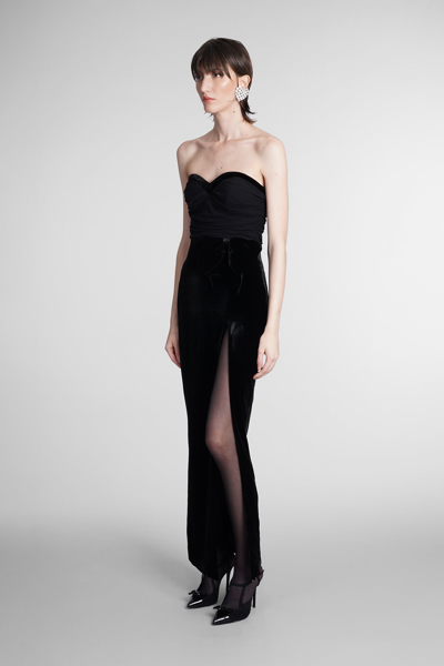 Shop Alessandra Rich Dress In Black Viscose