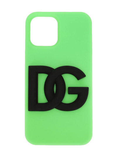 Shop Dolce & Gabbana Logo Iphone 13 Pro Max Case In Green