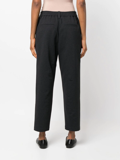 Brunello Cucinelli Women's Stretch Cotton Trousers In Black