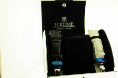 Pre-owned Icetime Mens  2 Ct Diamond Watch Illusion Dial Fully Iced Band 3 Row 50mm Kg-2