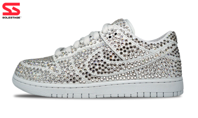 Pre-owned Nike Dunk Low X Cpfm X Swarovski Pure Platinum (cz2670-001) Men's  Size 8-13 In Silver | ModeSens