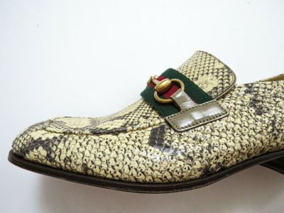 Pre-owned Gucci Yellow Crocodile Leather Horsebit Shoes Size 11.5 Us 44.5 Euro 10.5 Uk